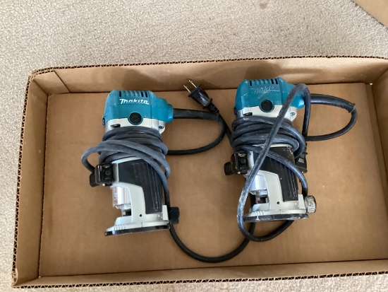 2 Makita RT0701C 120 Volt Routers