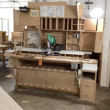 Workstation with Lights and Flip Stop Fence