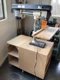 Shop Fox W1669/ W1670 Bench Top Radial Drill Press, 115/230 Volt, with Caster Base Stand