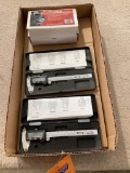 Box Lot, 2 Digital Calipers, Adjustable Magnetic Dial Indicator
