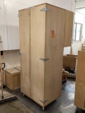 Tall 2 Door Storage Cabinet On Casters