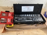 Box Lot, Socket Set, Flat Boring Bit Set