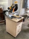 Dewalt DWS780 Double Bevel Sliding Compound Miter Saw with Base, Like New Condition