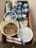 Box Lot, Wood Filler, Space Balls, Hole Plugs, Glue Pins