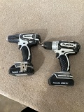 Box Lot, 2 Makita 18 Volt Drills with Charger and 4 Batteries