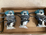 3 Makita RT0701C 120 Volt Routers