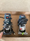 2 Makita PR10E 120 Volt Palm Routers