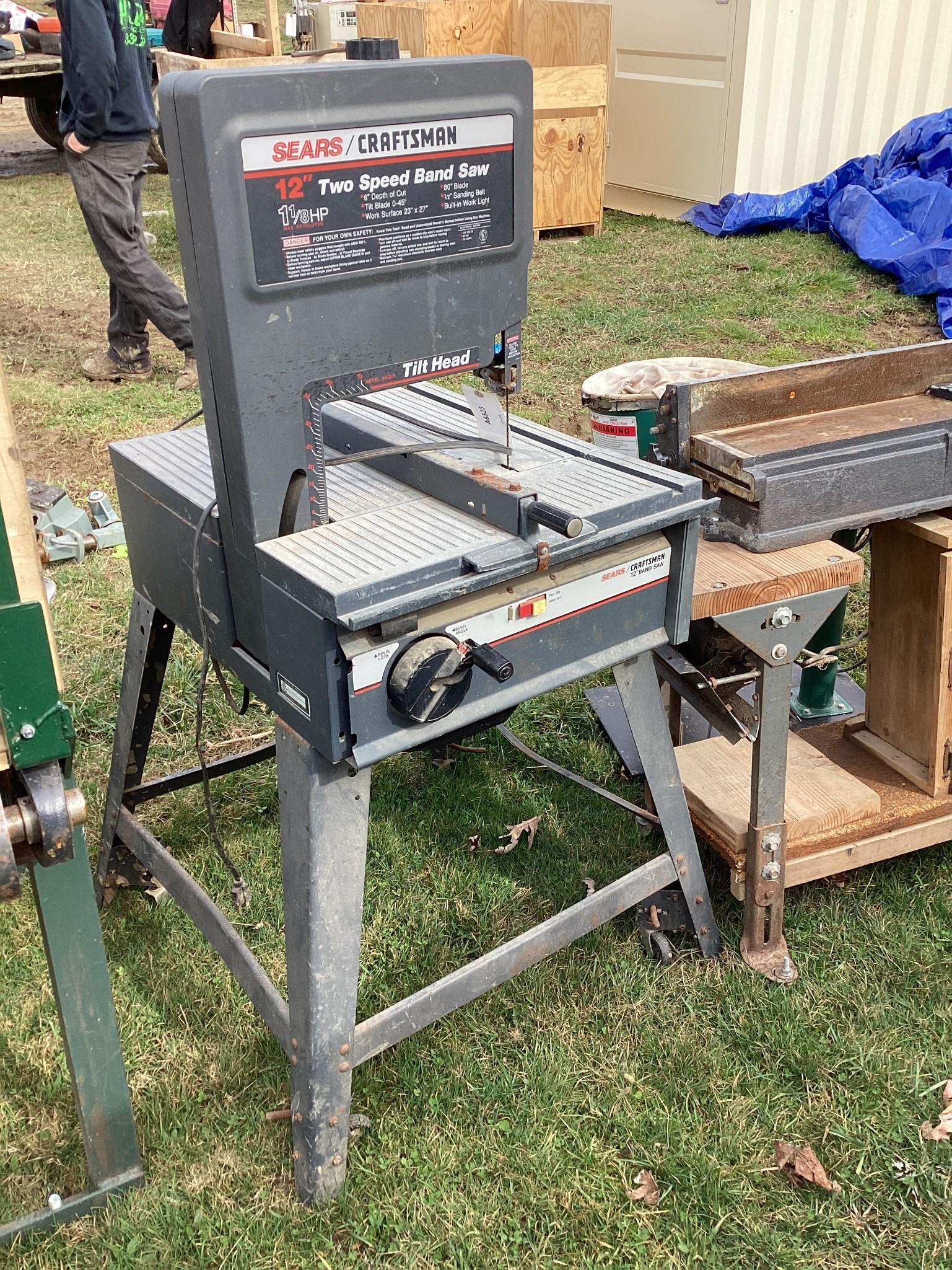 Craftsman 12" 2 Speed Bandsaw, Tilt Head Proxibid