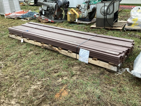 Pallet Of Poly Boards, Several Different Width, All Same Color, 12 Ft. Long Boards