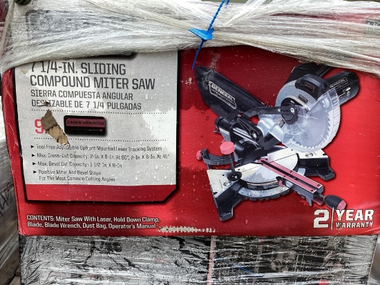3 General 7 1/4" Sliding Compound Mitersaw