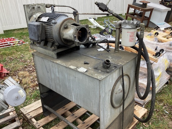 Fauver Model VPV-PV 2915B.B-40 J-OR A Hydraulic Power Unit, No Pump