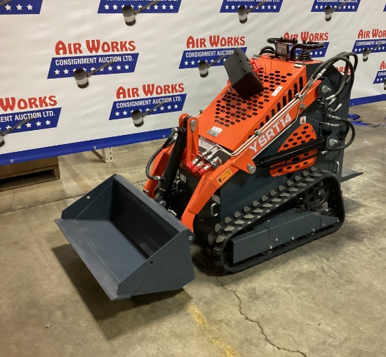 New Unused AGROTK Model R420-YSRT14 Mini Skid Loader with Bucket, Aux. Hydraulics