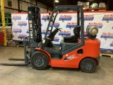 New Unused Heli Model CPQYD25-M1H Forklift, LPG/Gas Engine, Triple Stage Mast, 5000 Lbs. Capacity