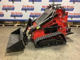 New Unused EGN Model EG380T Mini Skid Loader, Rubber Tracks, Auxiliary Hydraulics, 40