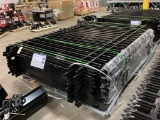 New Unused Fens Model Fens20 Galvanized Steel Fence, 20 Sections 10 Ft Long x 7 Ft High