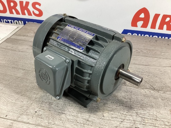 1 Hp 230 Volt 3 Phase Induction Electric Motor, 1120 rpm