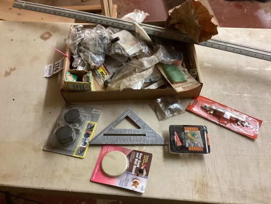 Box lot of miscellaneous fasteners and hardware