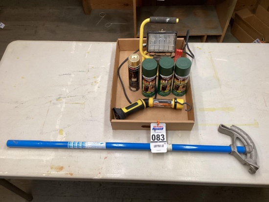 Box Lot Ideal Pipe Bender, High Heat Paint, Work Light