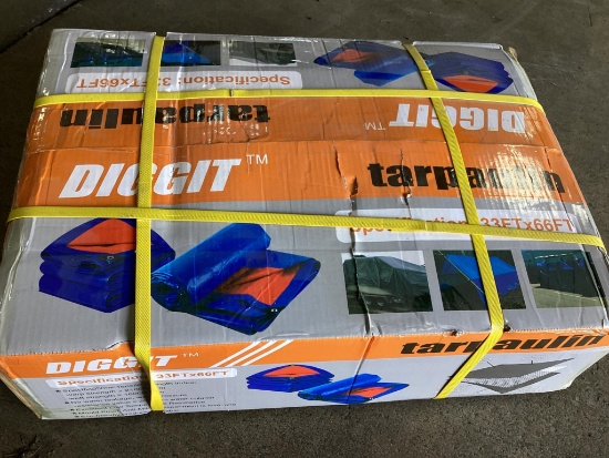 (Inv.128) New Unused Diggit 33' x 66' PVC Tarpaulin Tent Cloth