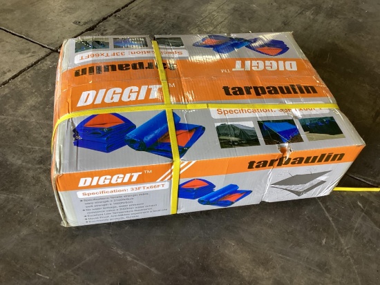 (Inv.129) New Unused Diggit 33' x 66' PVC Tarpaulin Tent Cloth