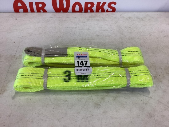 (Inv.147 ) Qty. 2 New Unused Diggit 10' Web Sling, 3 Ton Capacity
