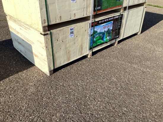 (Inv.168) New Unused Diggit 20' x 30' Model MSC2030F Metal Garage Carport with Enclosed Side Walls