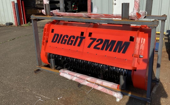 (Inv.169) New Unused Diggit TH76 Forestry Mulcher Hydraulic Skid Loader Attachment