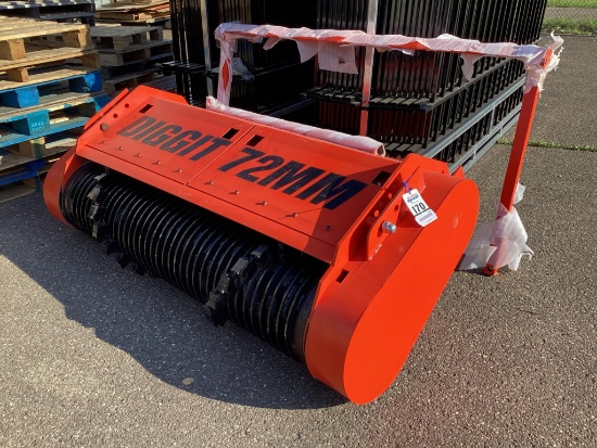(Inv.170) New Unused Diggit TH76 Forestry Mulcher Hydraulic Skid Loader Attachment