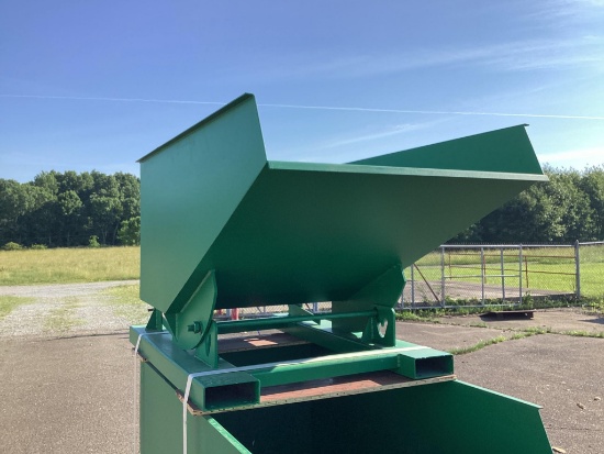 (Inv.185) New Unused EINGP Model TG50 Self Dumping Hopper, 0.5 Cubic Yard