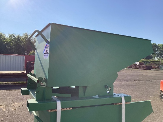 (Inv.185) New Unused EINGP Model TG50 Self Dumping Hopper, 0.5 Cubic Yard