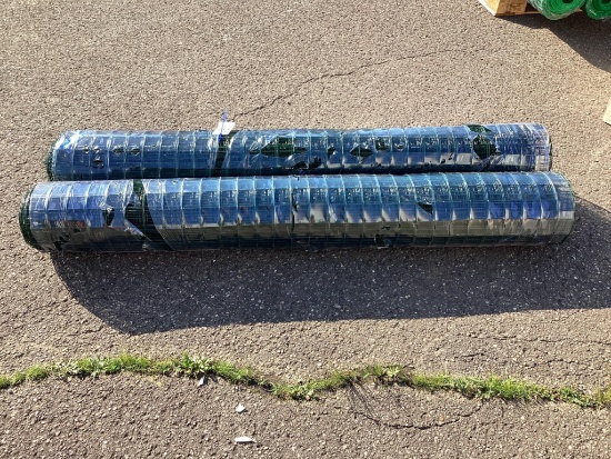 (Inv.192) Qty. 2 New Unused Rubber Coated Wire Fence, 6' High, 2 Roll