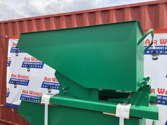 (Inv.22) New Unused EINGP Model TG50 Self Dumping Hopper, 0.5 Cubic Yard