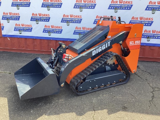 (Inv.3) New Unused Diggit Model SCL850 Tracked Skid Loader with Auxiliary Hydraulics