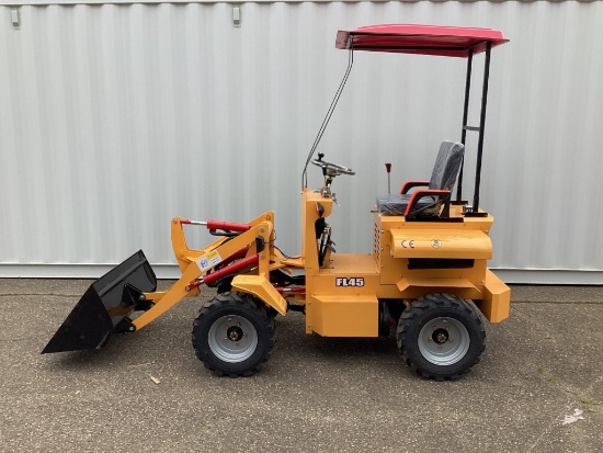 (Inv4C) New Unused Fland Model FL45 Wheel Loader With Bucket, Led Lights and Turn Signals