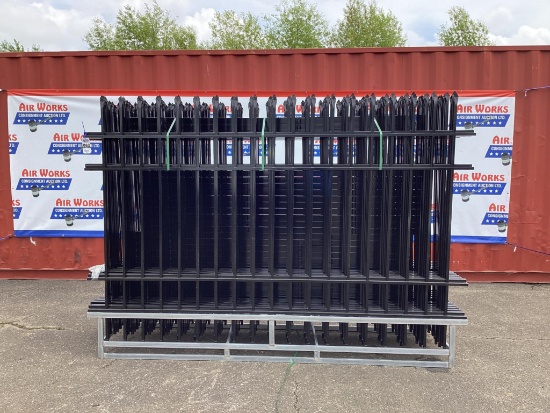 (Inv.63) New Unused Diggit 220' Wrought Iron Site Fence