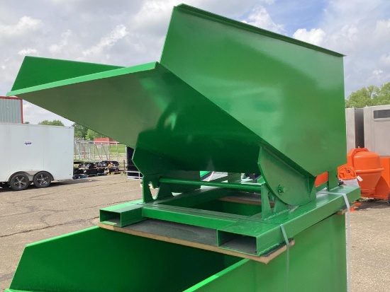 (Inv.67) New Unused EINGP Model TG50 Self Dumping Hopper, 0.5 Cubic Yard