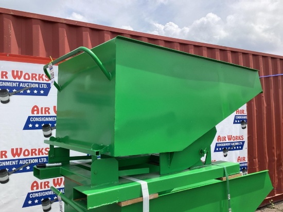(Inv.70) New Unused EINGP Model TG50 Self Dumping Hopper, 0.5 Cubic Yard