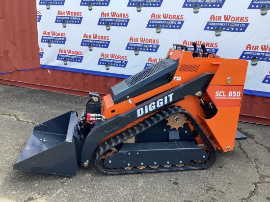 (Inv.73) New Unused Diggit Model SCL850 Tracked Skid Loader with Auxiliary Hydraulics