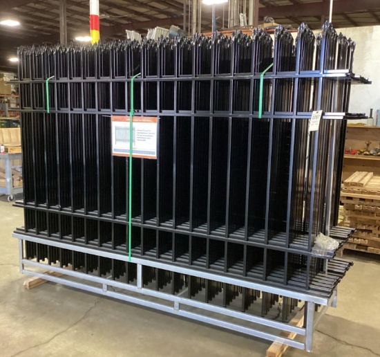 New Unused Diggit 220' Wrought Iron Site Fence