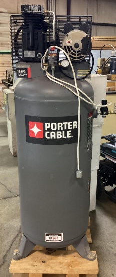 (Inv.132) Porter Cable Model PXCM601 Air Compressor, 3.7 Hp/60 Gallon
