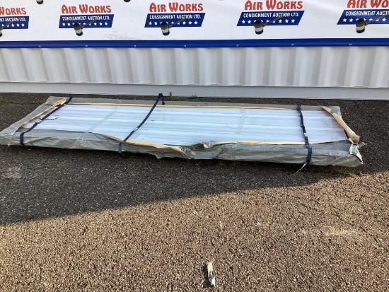 100 New Unused SKLP Steel Roofing Panel, Qty. 100, Length 12 Ft.