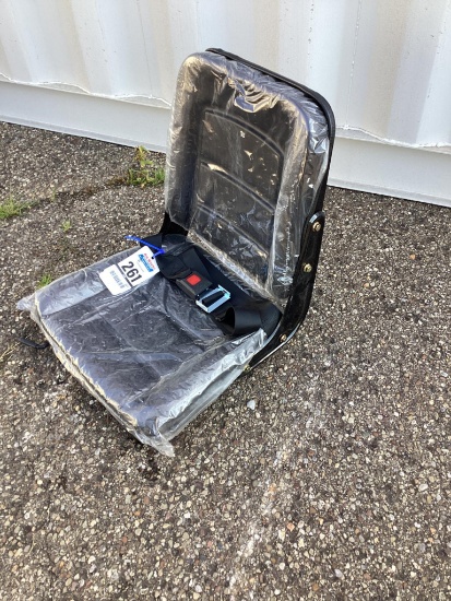New Unused Equipment Seat with Seatbelt