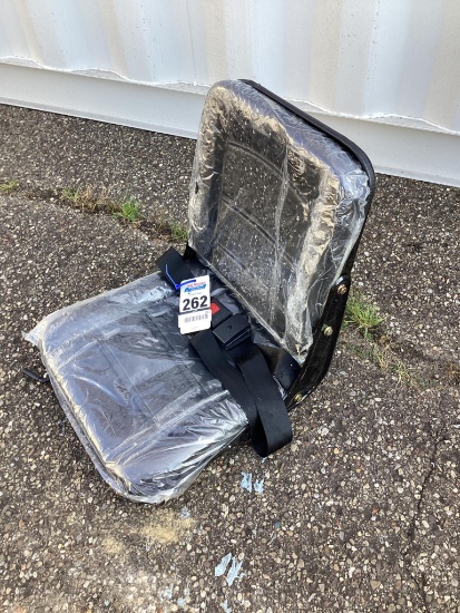 New Unused Equipment Seat with Seatbelt