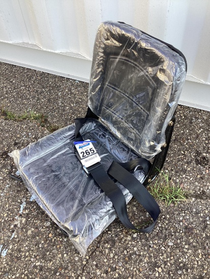 New Unused Equipment Seat with Seatbelt