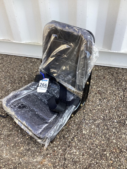 New Unused Equipment Seat with Seatbelt