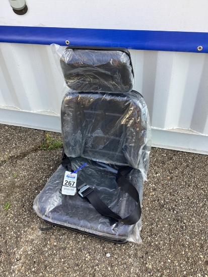 New Unused Equipment Seat with Seatbelt