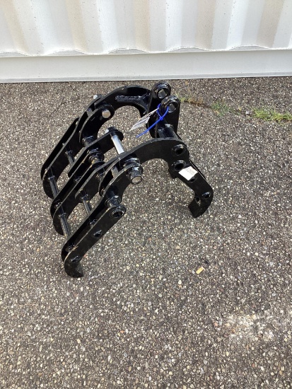 New Unused Miva Mini Excavator Grapple Attachment