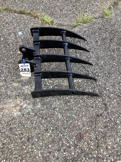 New Unused Miva Mini Excavator Rake Attachment