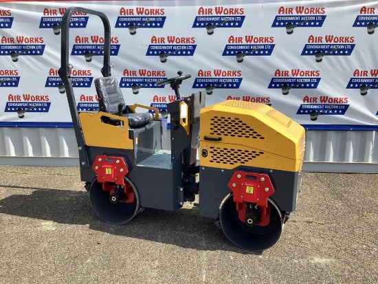 New Unused Fland Model FL1000 Full Hydraulic 1 Ton Vibrating Roller