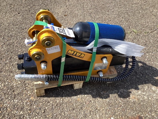 New Unused Miva Model SB05 Hydraulic Breaker Excavator Attachment For 8 To 15 Ton Excavators